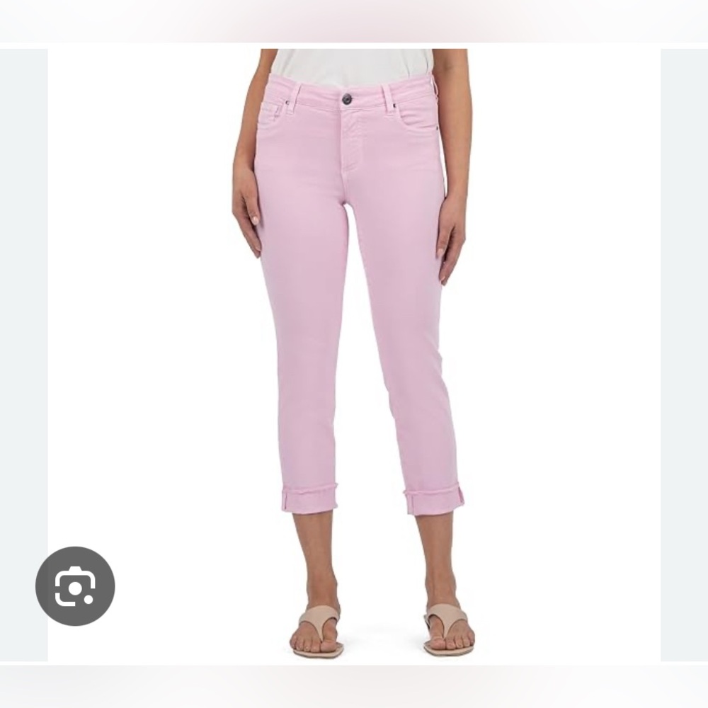 Kensie, high waisted, light pink, Straight Leg Jeans, size 28, NWOT